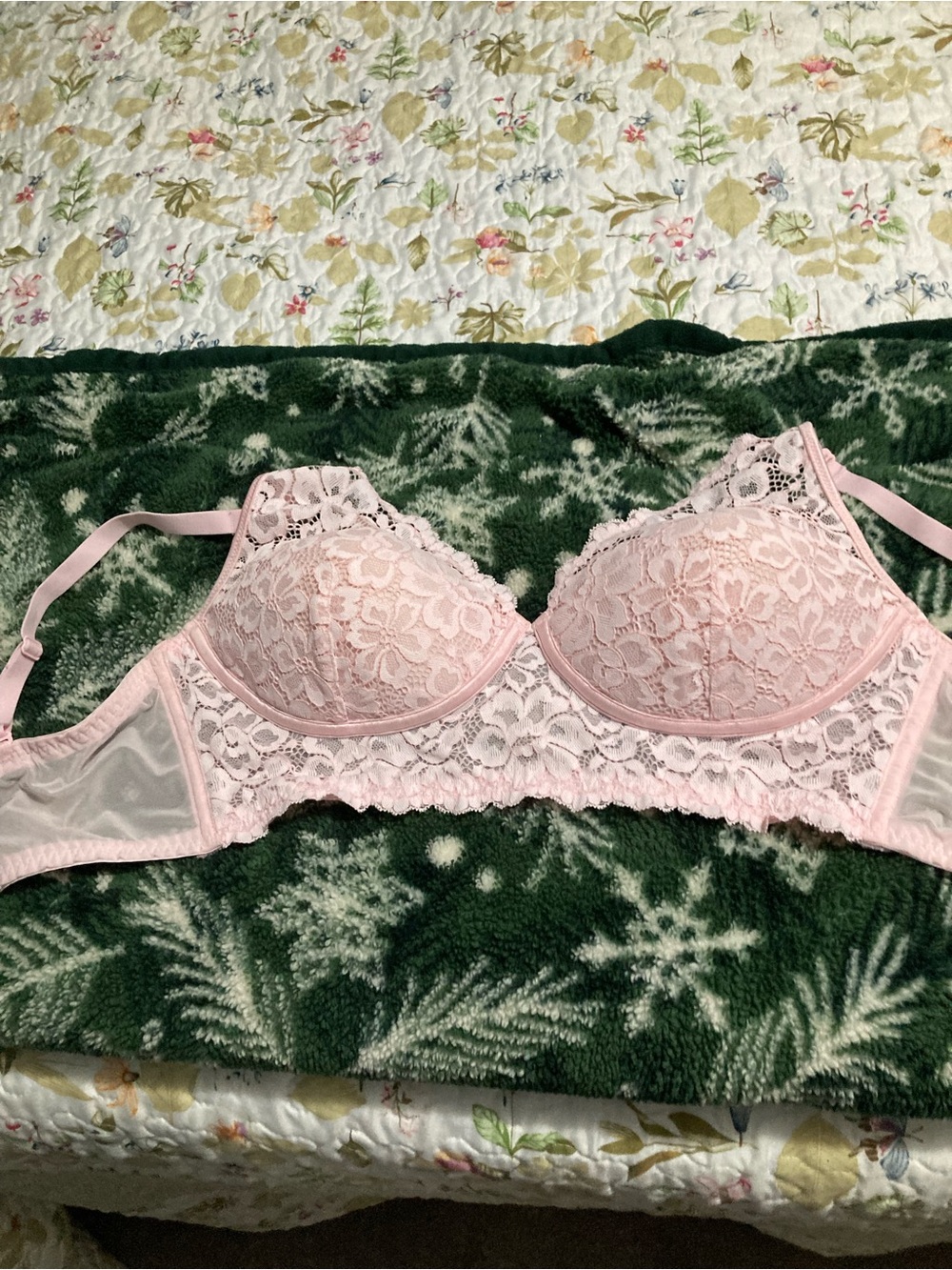 Maidenform Pale Pink Lace Bra